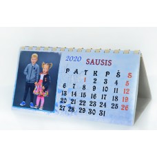 Kalendorius pastatomas 20,0x10,0 cm verčiami lapai 12 mėn.